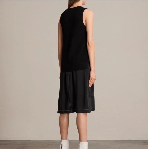 ALL SAINTS Alexis Dress Black Size S New Without Tag - Picture 4 of 12